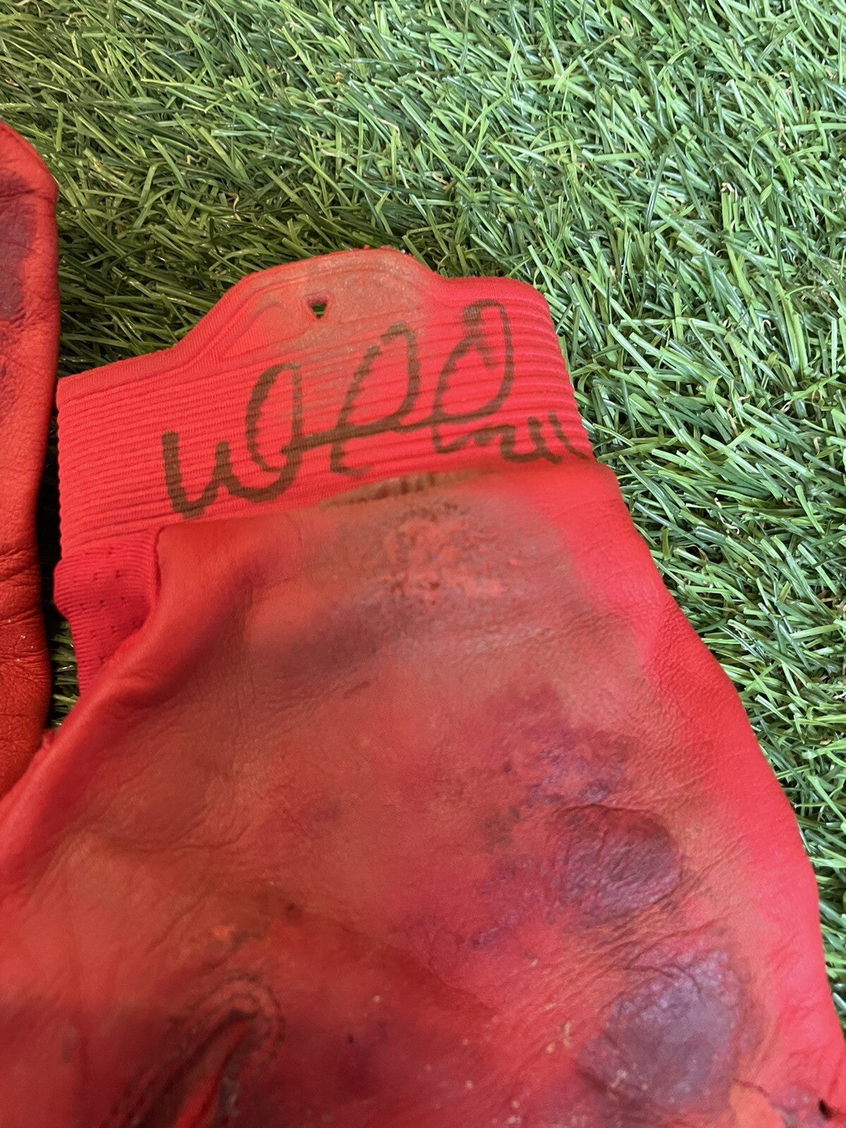 William Contreras Atlanta Braves Game Used Batting Gloves 2021 Signed LOA