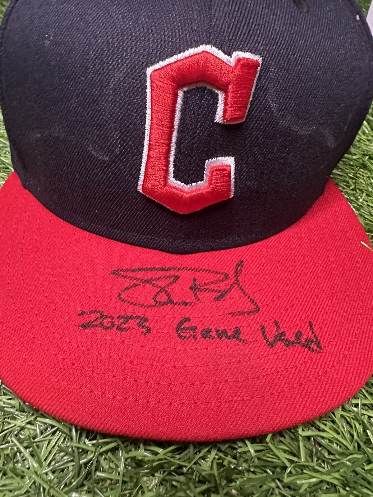 Shane Bieber Cleveland Guardians Game Used Hat 2023 5th Win MLB Auth LOA
