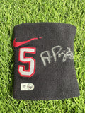 Albert Pujols Game Used Wrist Band 2012 MLB Auth Signed Auto MLB Auth