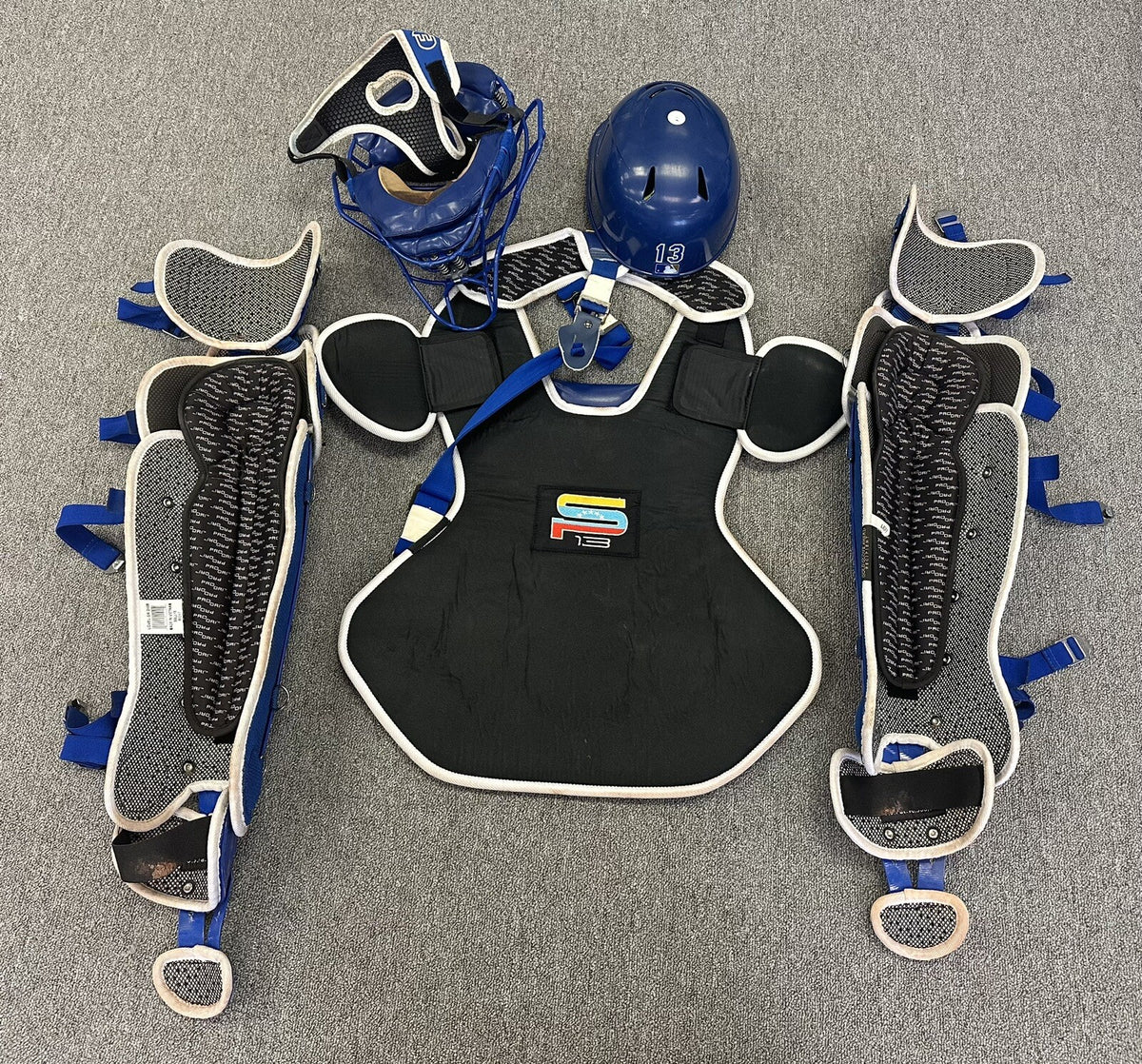 Salvador Perez Kansas City Royals Game Used Catchers Gear Full Set 2023 GUG LOA