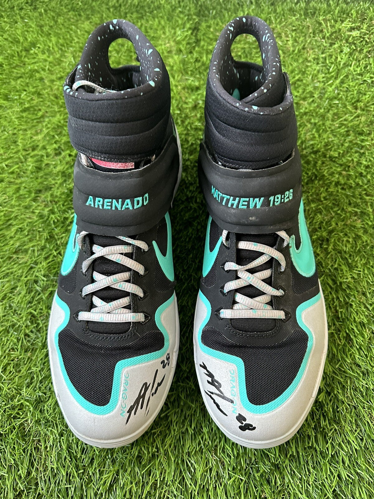 Nolan Arenado Colorado Rockies Game Used Cleats “Signed, Excellent use” 2020
