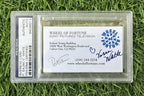 Pat Sajak Vanna White Signed Wheel Of Fortune Business Card PSA LOA