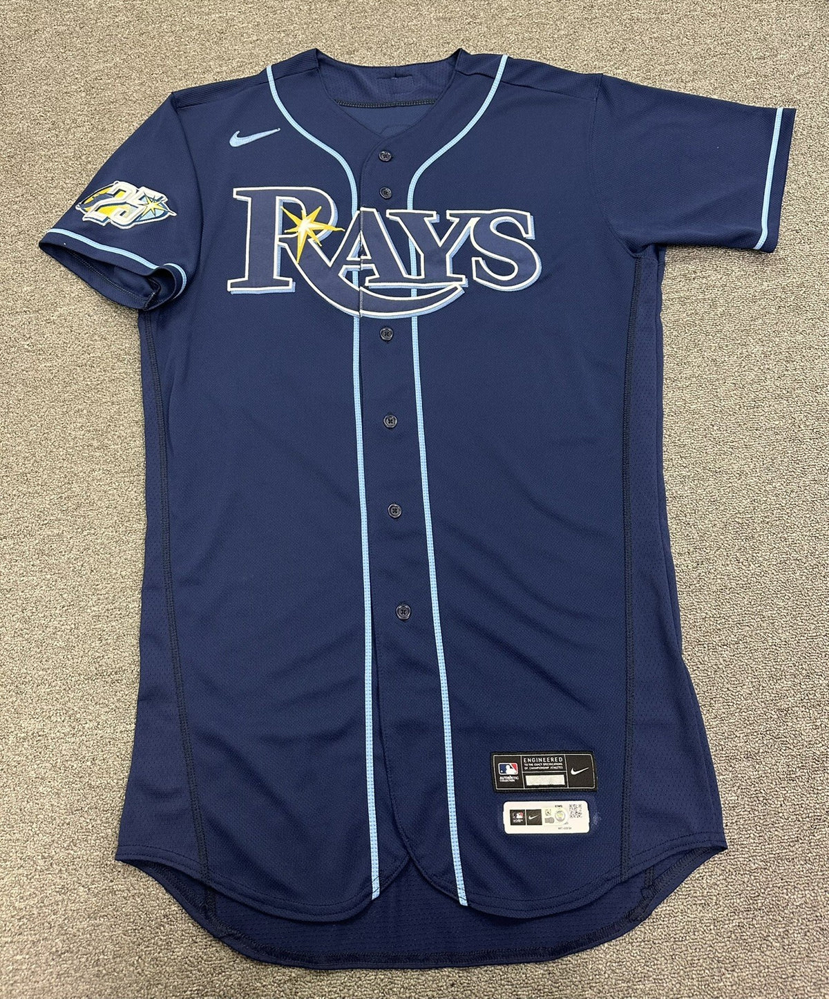Tyler Glasnow Rays Game Used Worn Jersey 2023 *4 Wins* MLB Auth