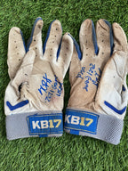 Kris Bryant Chicago Cubs Game Used Batting Gloves 2021 Excellent Use Signed LOA
