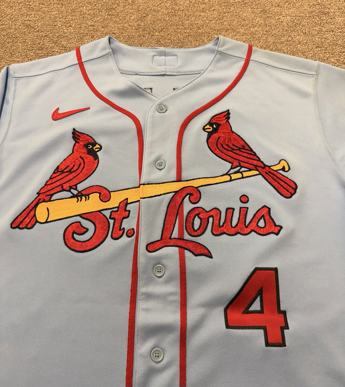 Yadier Molina St. Louis Cardinals Team Issued Jersey 2022 Final Season MLB Auth