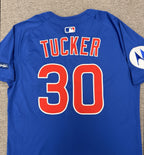 Kyle Tucker Chicago Cubs Game Used Jersey 2025 - 142nd HR & Postseason MLB Auth