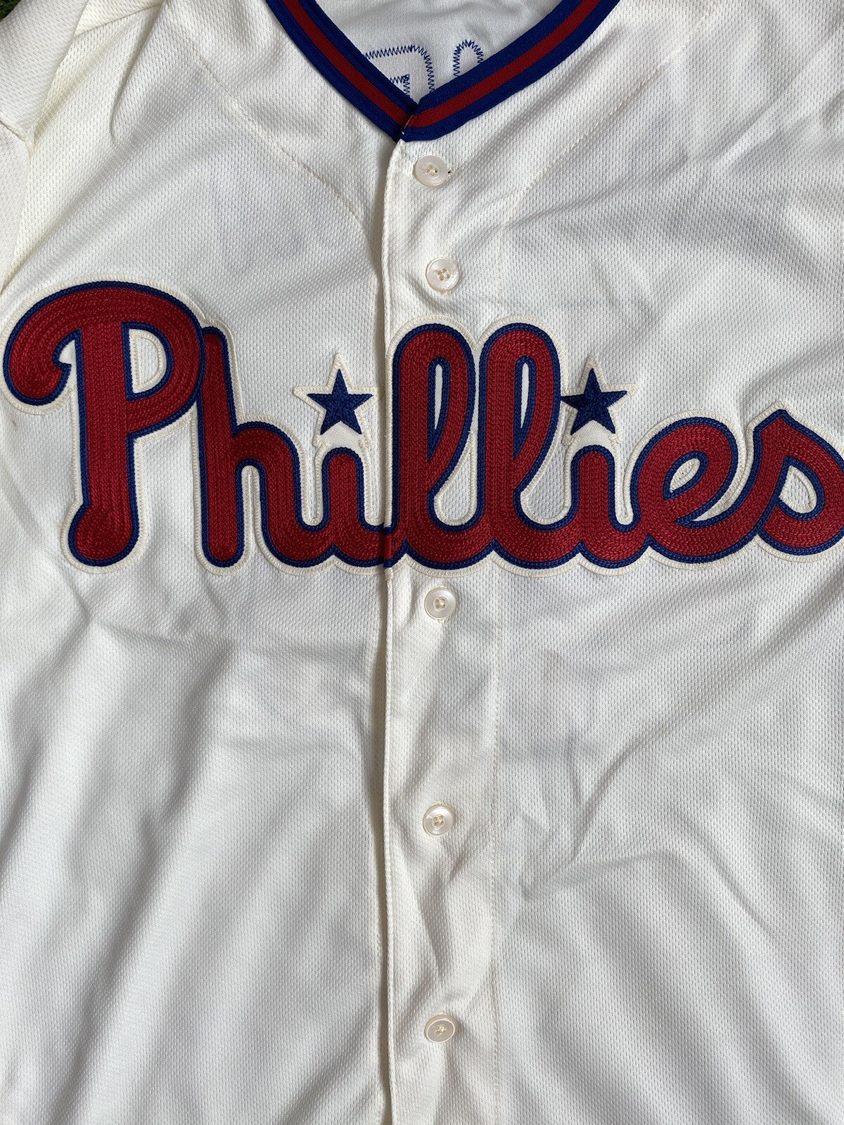 Jake Arrieta Phillies Game Used Worn Jersey 2019 “101st Career Win” MLB Auth