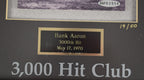Hank Aaron Autographed Limited Edition Framed Display UDA LOA # 19/50 Signed