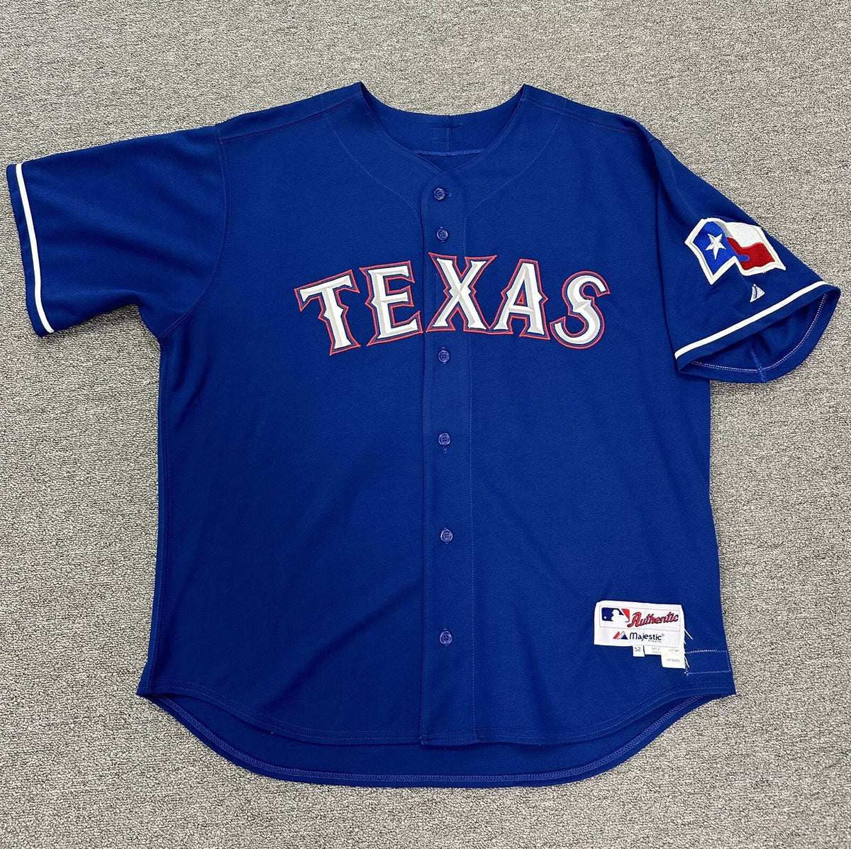 Juan Gonzalez Team Issued Texas Rangers Jersey Blue Alternate 2003 MEI Gray LOA