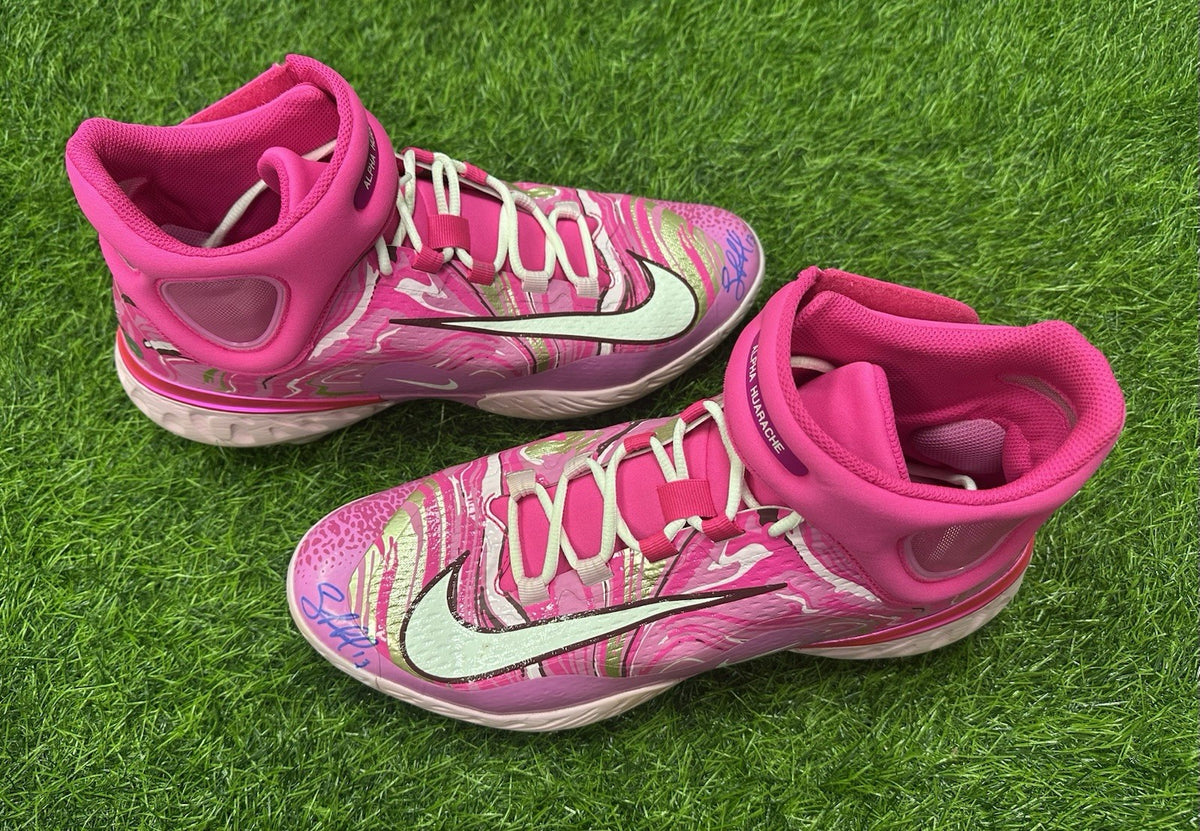 Salvador Perez Kansas City Royals Game Used Cleats 2024 Mothers Day MLB Auth
