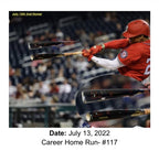 Juan Soto Game Used Bat 2022 Career HR’s #116 #117 MLB Auth Photo Matched