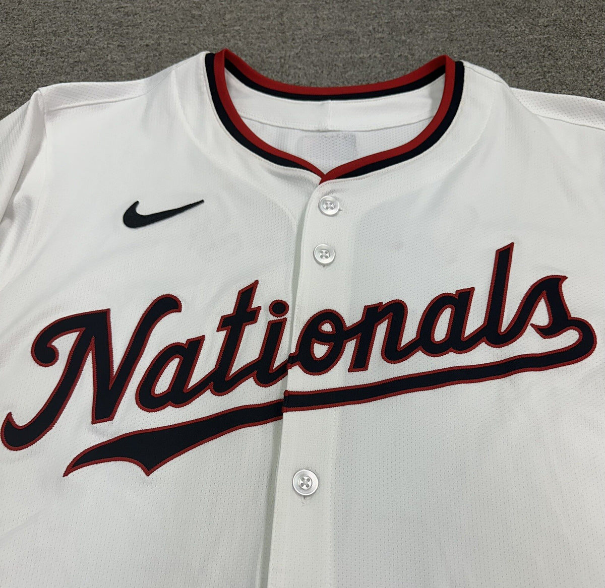 Dylan Crews Nationals Game Issued Home Jersey 2024 #1 Prospect MLB Auth LOA