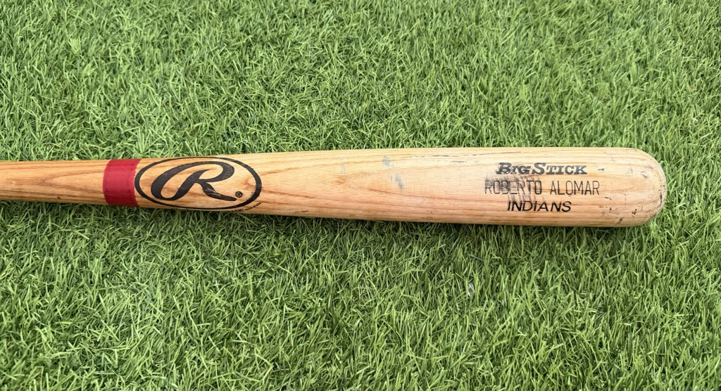 Roberto Alomar Game-Used Bat – Cleveland Indians – 2001 PSA GU 9