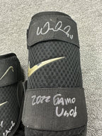 William Contreras Atlanta Braves Game Used Elbow Shin Protector Set Signed LOA