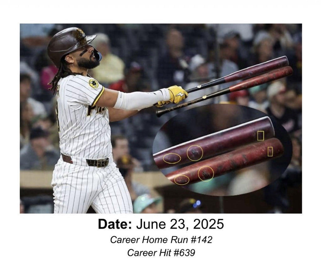 Fernando Tatis Jr. Padres Game Used Bat 141/142 Home Runs MLB Auth Photo Matched