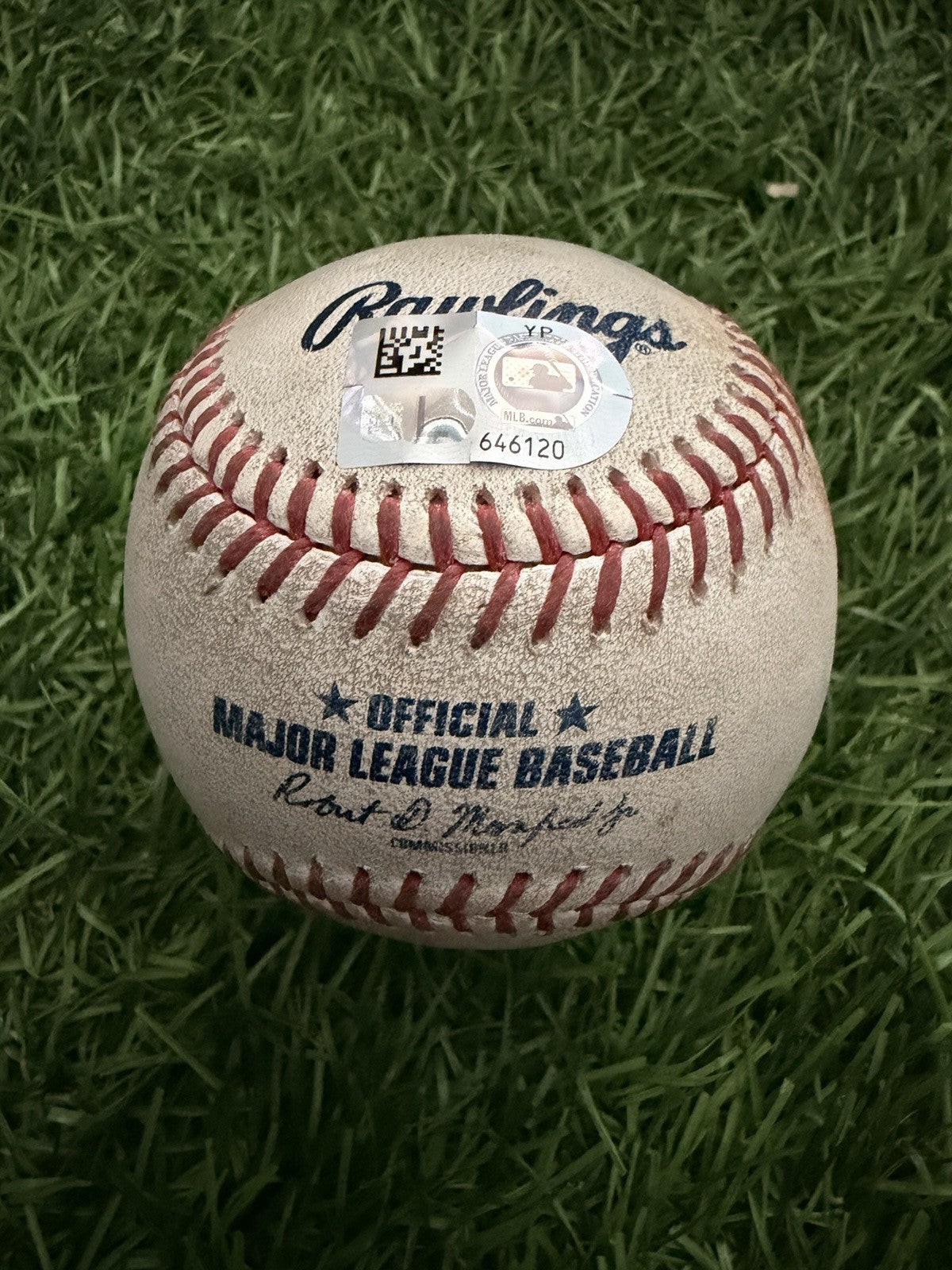 Framber Valdez Astros Game Used Baseball K Ball No Hitter Game 8/1/2023 MLB Auth