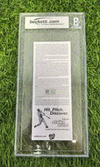 Bryce Harper Game Used Ticket “1st Career HR” BAS 10 Auth MLB Auth