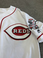 Luis Castillo Cincinnati Reds Game Used Jersey 2017 MLB Auth -  2nd Career Start