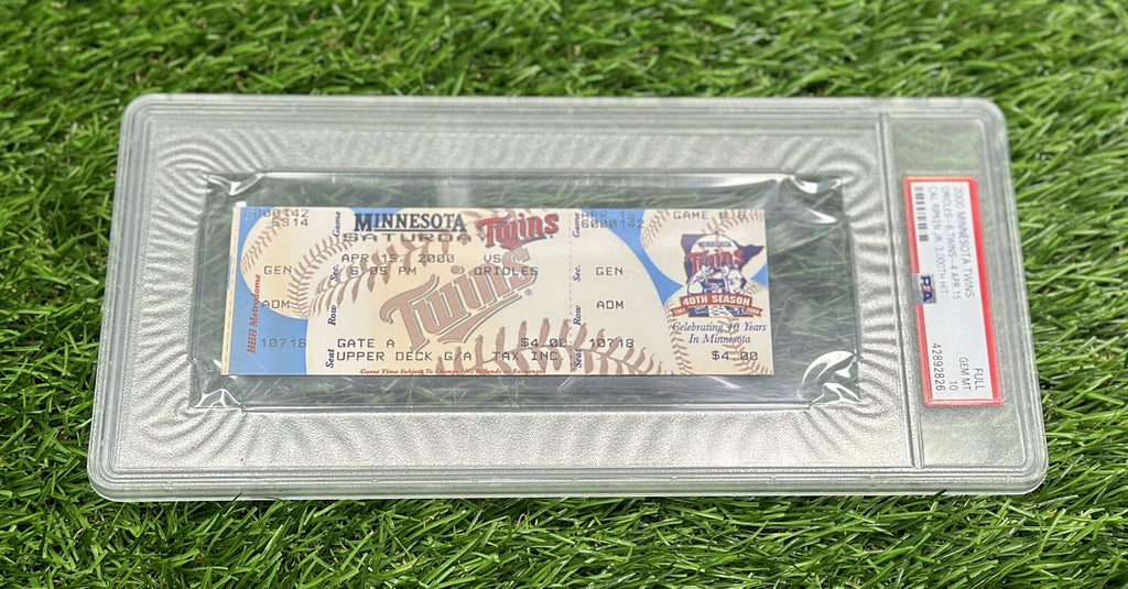 Cal Ripken Jr. Baltimore Orioles 3000th Hit Full Ticket 4/15/2000 PSA/DNA 10