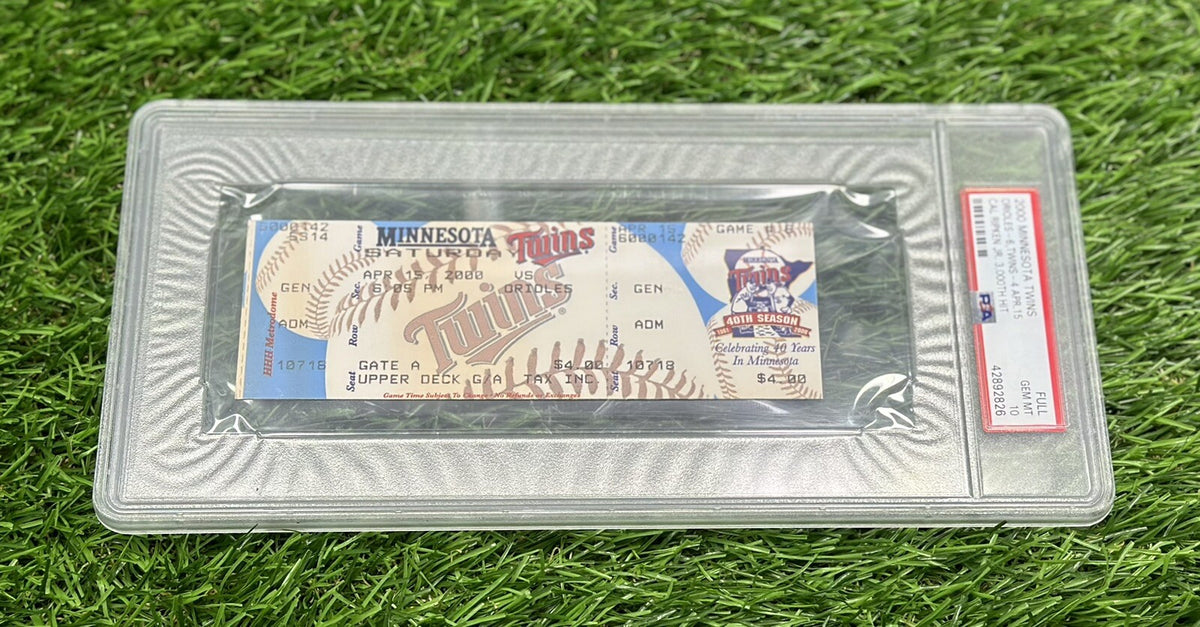 Cal Ripken Jr. Baltimore Orioles 3000th Hit Full Ticket 4/15/2000 PSA/DNA 10