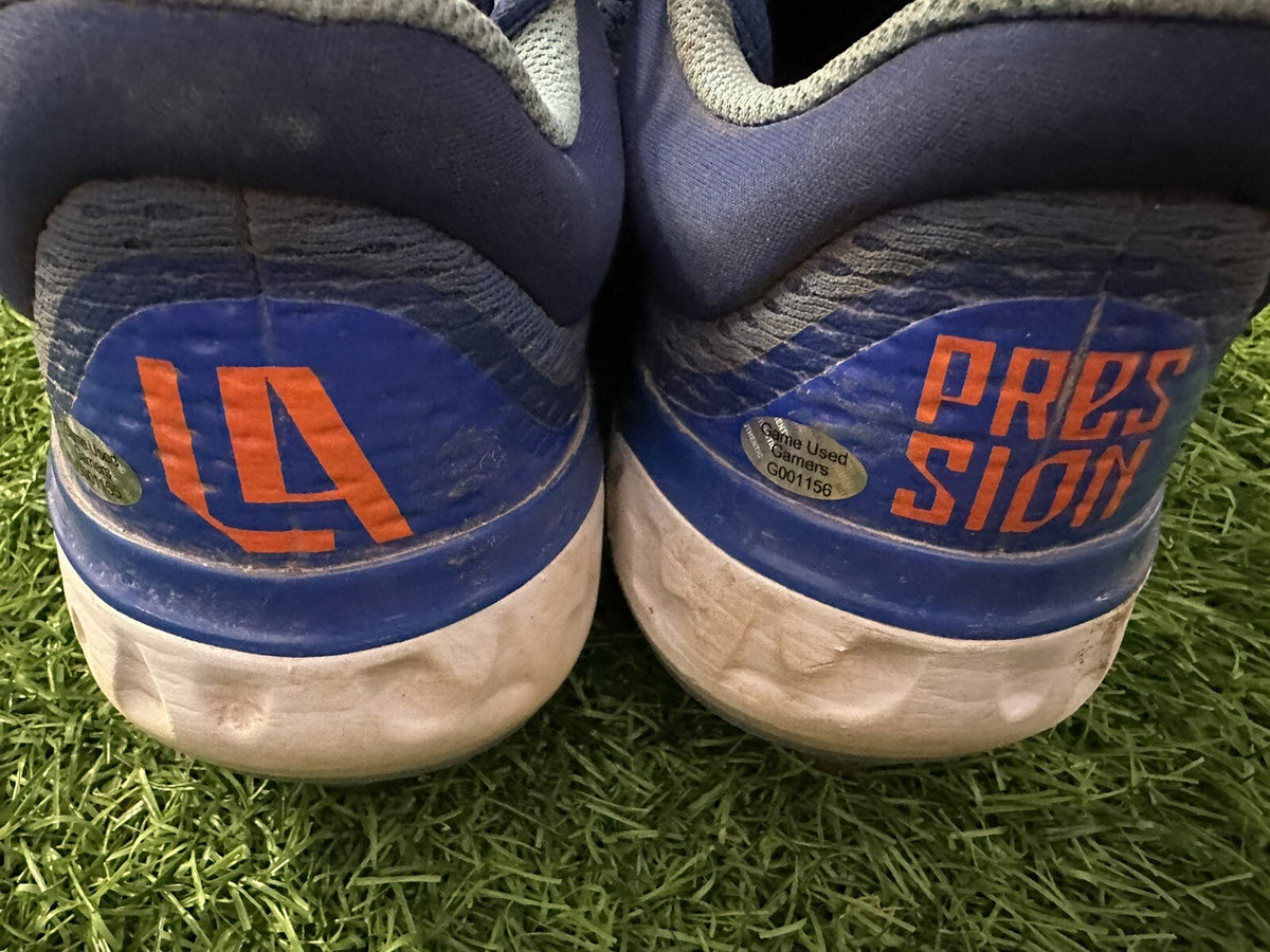 Luisangel Acuna New York Mets Game Used Cleats 2024 Auto Signed GUG LOA