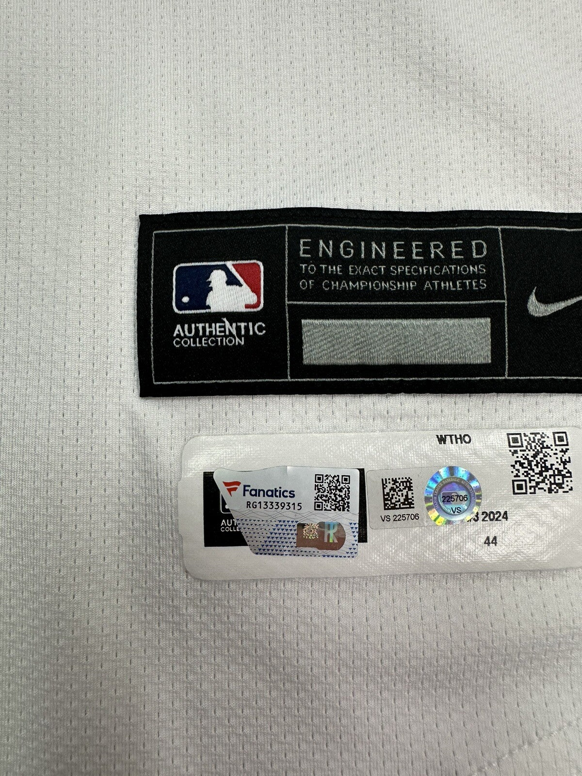 Dylan Crews Nationals Game Issued Home Jersey 2024 #1 Prospect MLB Auth LOA