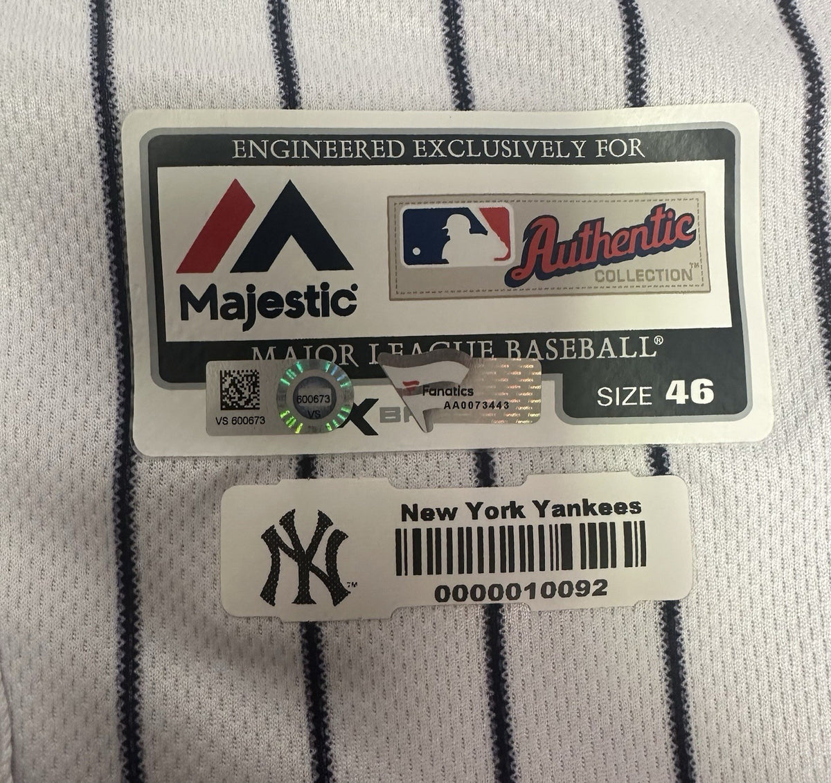 Giancarlo Stanton New York Yankees Player Issued Jersey 2018  MLB Auth