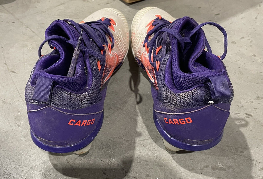 Carlos Gonzalez Colorado Rockies Game Used Cleats 2017 Excellent Use Cargo LOA