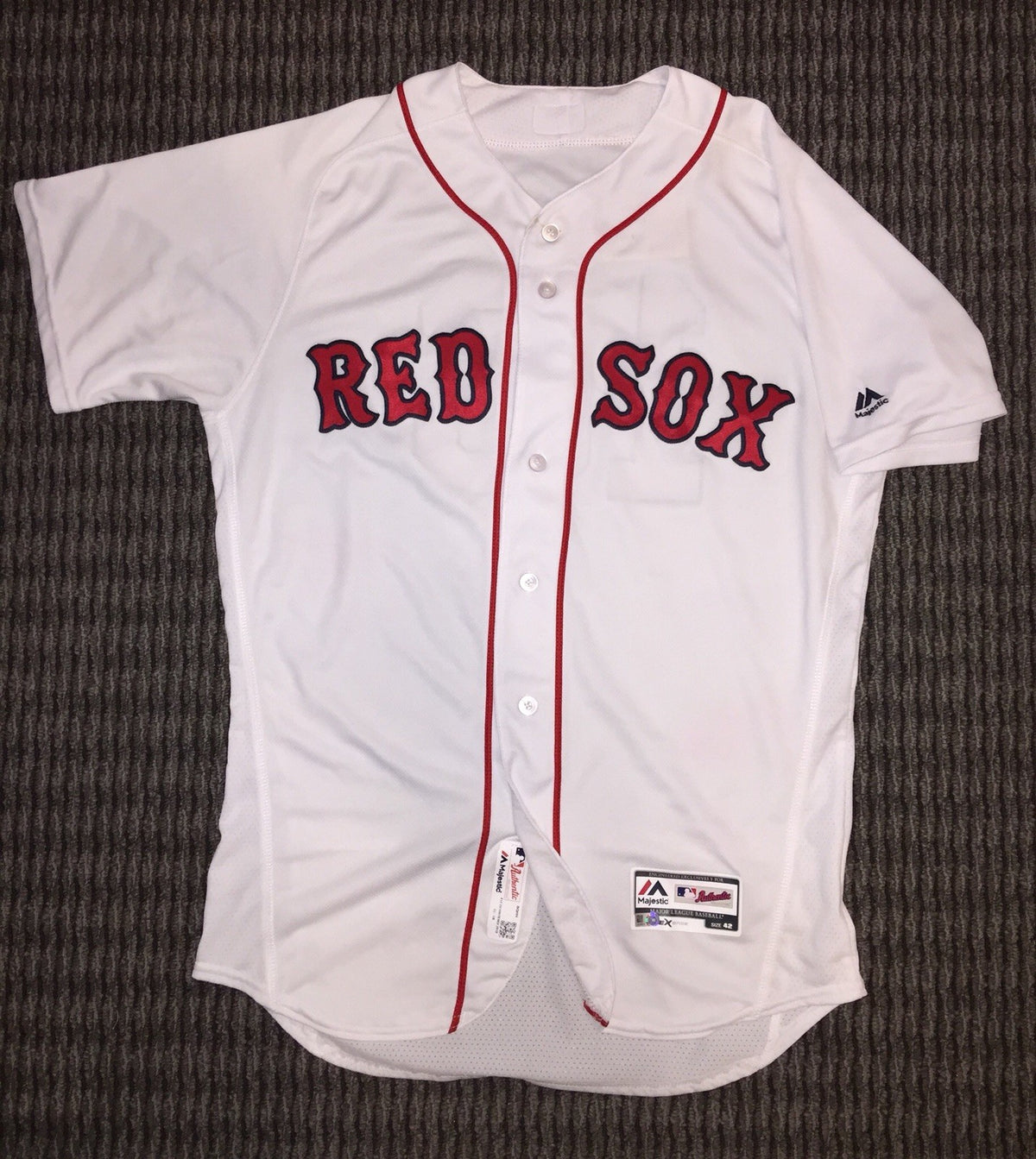Andrew Benintendi Boston Red Sox Game Used Worn Jersey MLB Auth 2018 WS Season