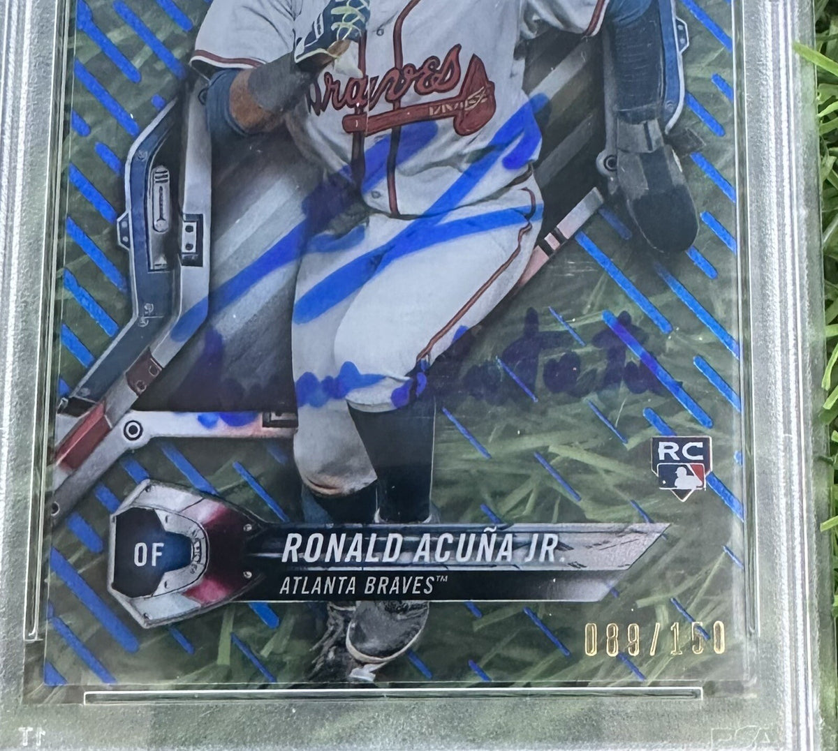Ronald Acuna Jr. #HT-RA 2018 Topps High Tek /150 Signed Auto PSA 10 RC