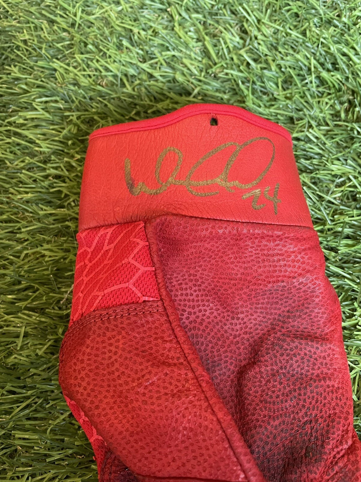 William Contreras Atlanta Braves Game Used Batting Gloves 2021 Signed LOA