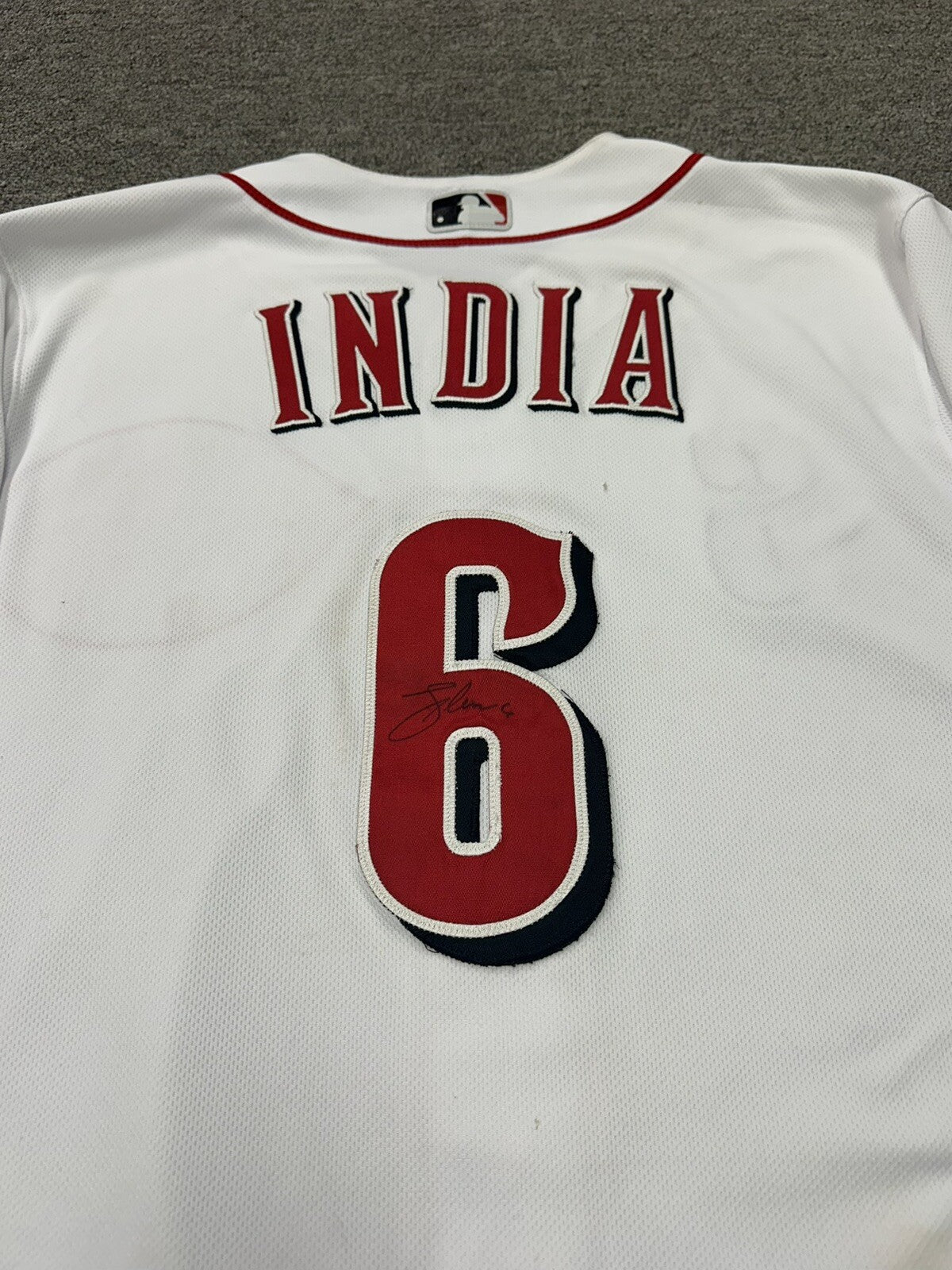 Jonathan India Cincinnati Reds Game Used Jersey 2021 MLB Debut ROY Year MLB Auth