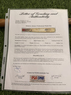 Roberto Alomar Game-Used Bat – Cleveland Indians – 2001 PSA GU 9