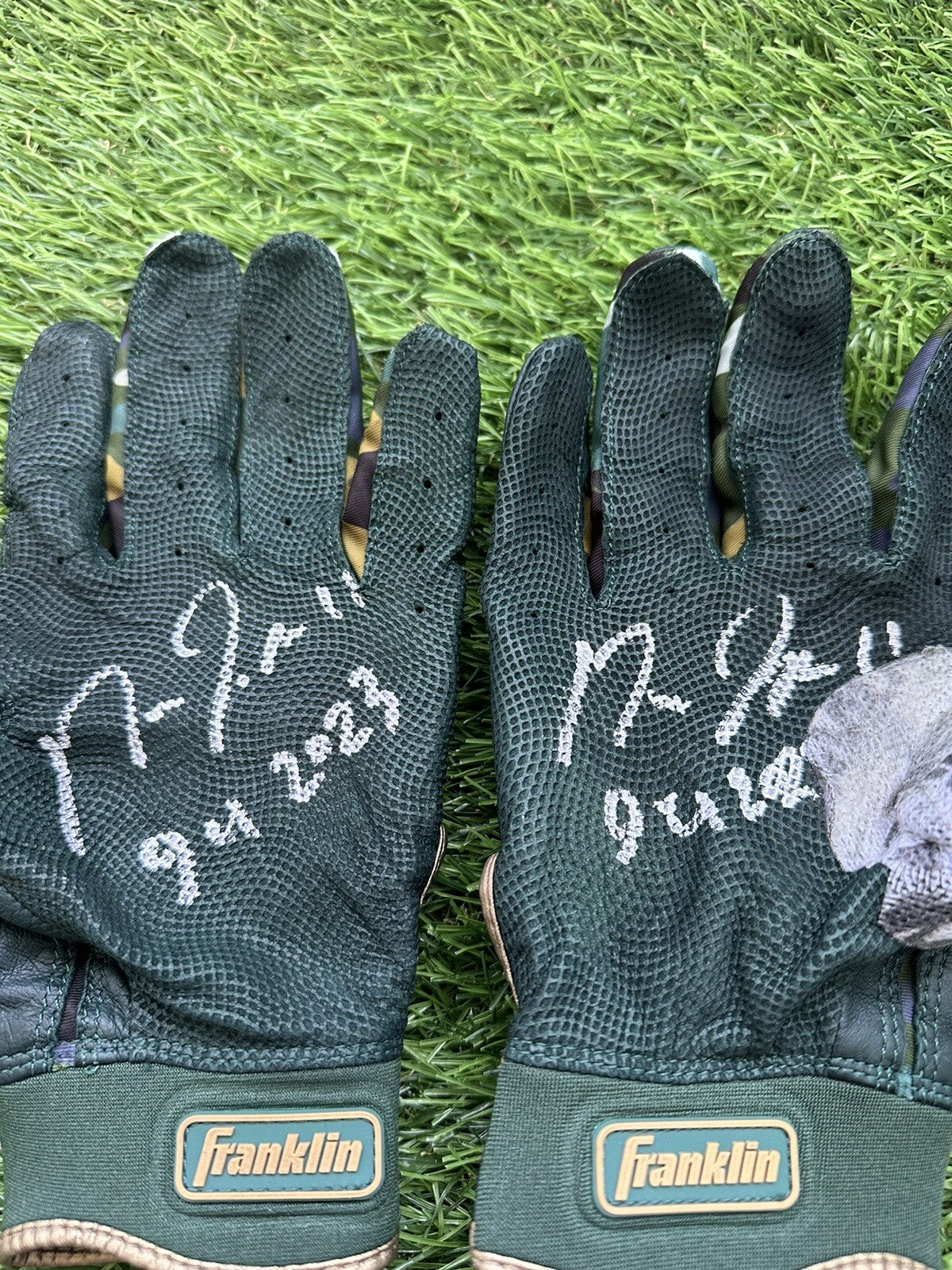 Jose Ramirez Cleveland Guardians Game Used Batting Gloves 2023  Armed Forces Day