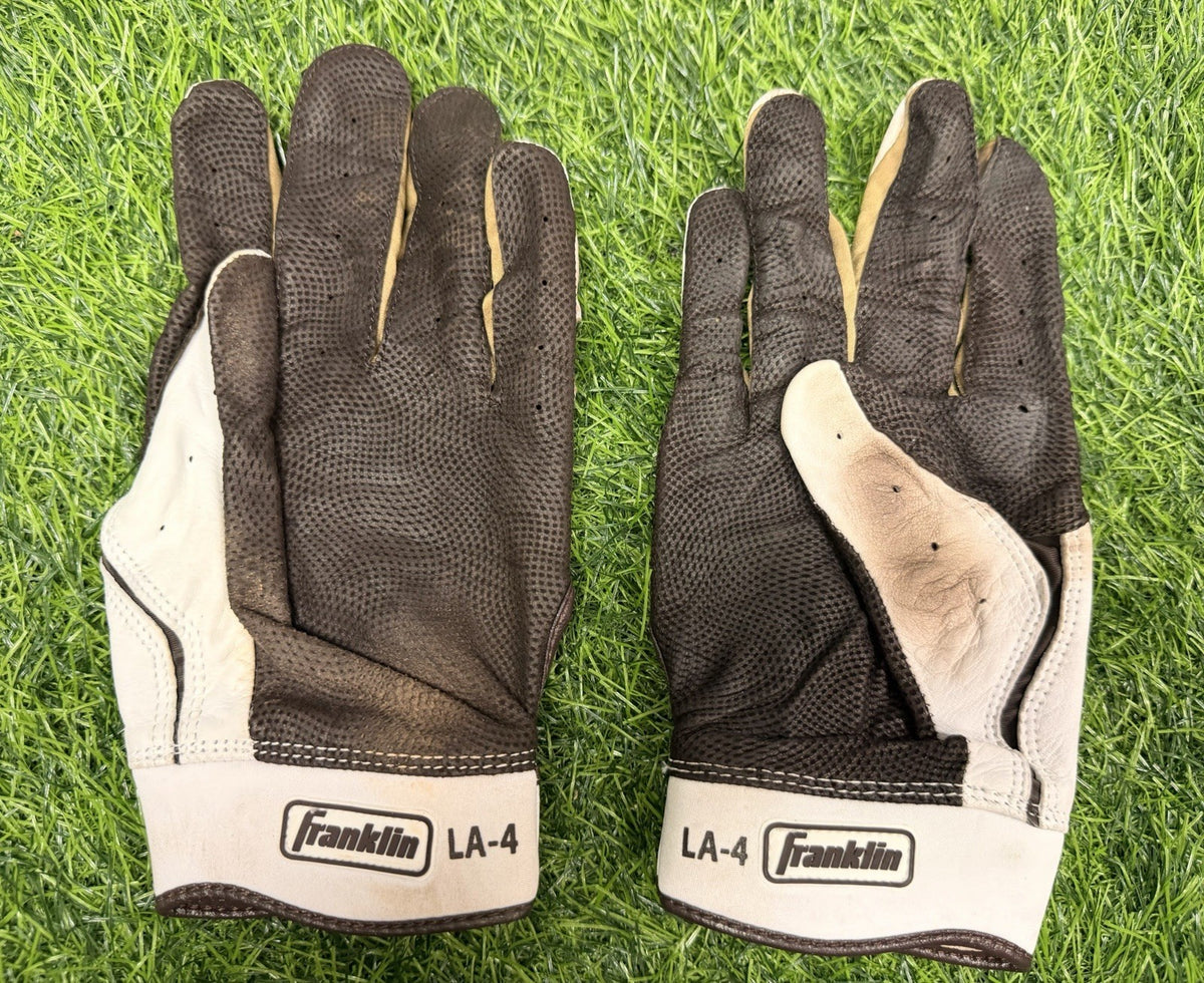 Luis Arraez Game Used Batting Gloves 2024 Padres Signed MLB GUG LOA