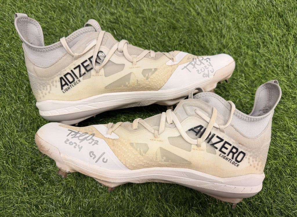 Teoscar Hernandez Los Angeles Dodgers Game Used Cleats Signed 2024 GUG LOA