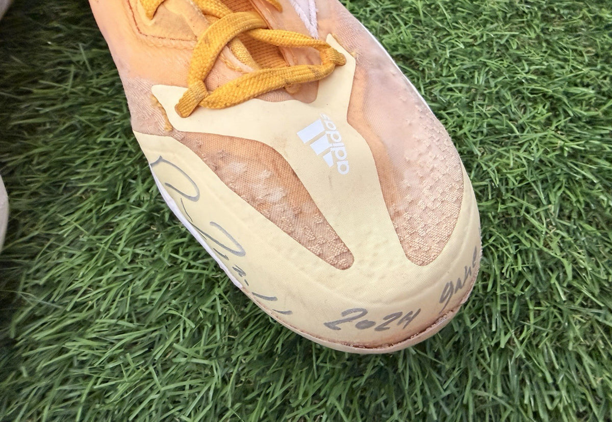 Jose Ramirez Cleveland Guardians Game Used Cleats  2024 Signed GUG LOA