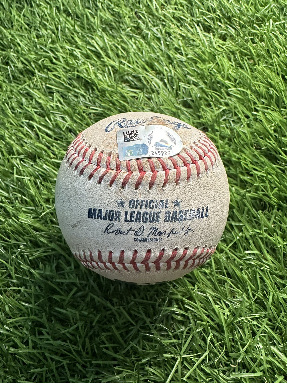 Ronald Acuna Jr. Game Used Baseball RBI Single “Stolen Base #15” 2023 MLB Auth