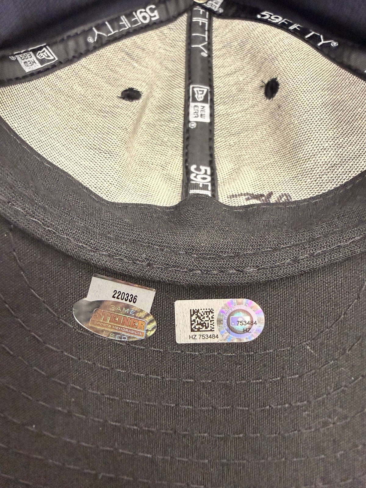 Carlos Beltran NY Yankees Game Used Hat 2015 MLB Auth