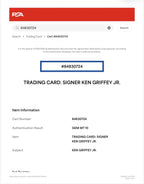 Ken Griffey Jr. 1989 Fleer #548 Rookie “3 Bullet Holes Error” PSA/DNA 10 Auto