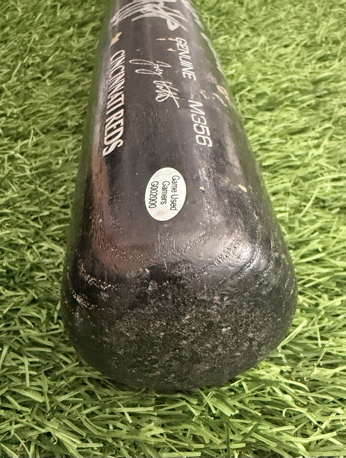 Joey Votto Cincinnati Reds Game Used Bat Signed 2020 Matched GUG LOA 2 Hits