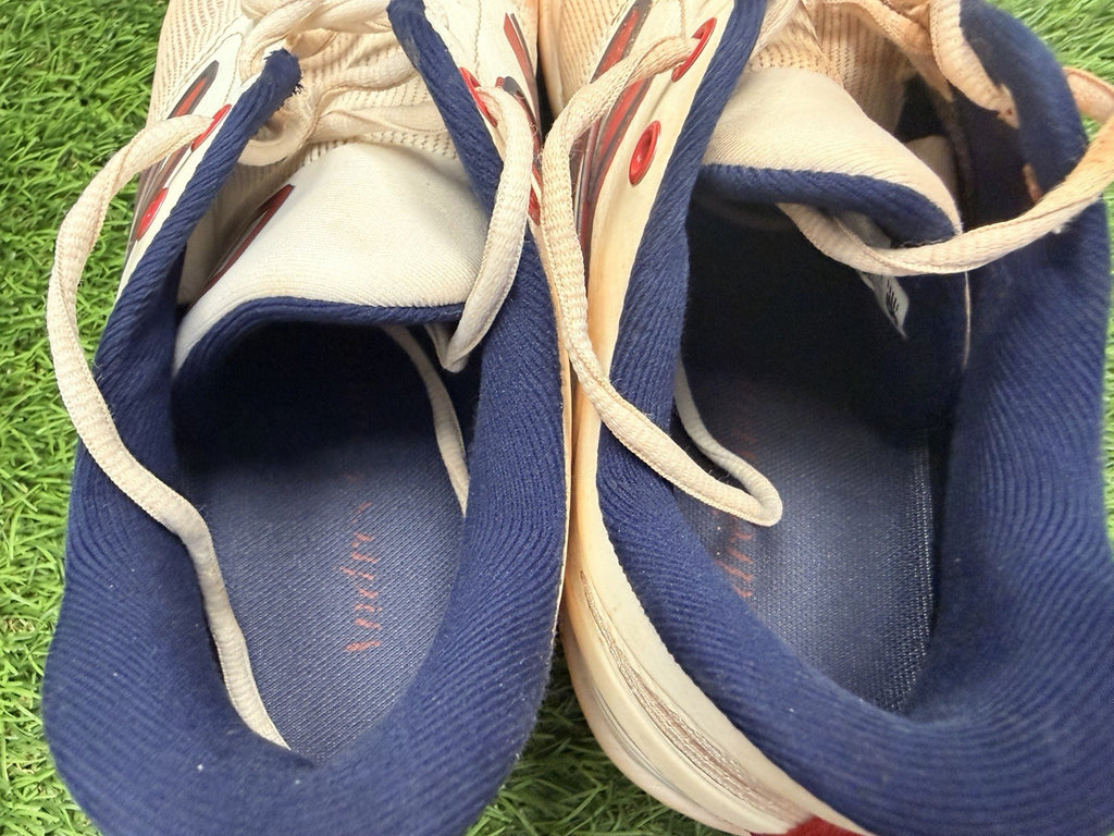 Andres Gimenez Cleveland Game-Used Home New Balance Custom Cleats MLB Auth 2023