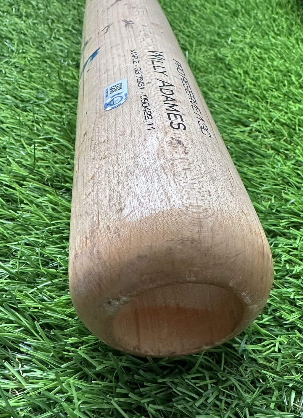 Willy Adames Milwaukee Brewers Game Used Bat “Ties/Passes Yount” MLB Auth