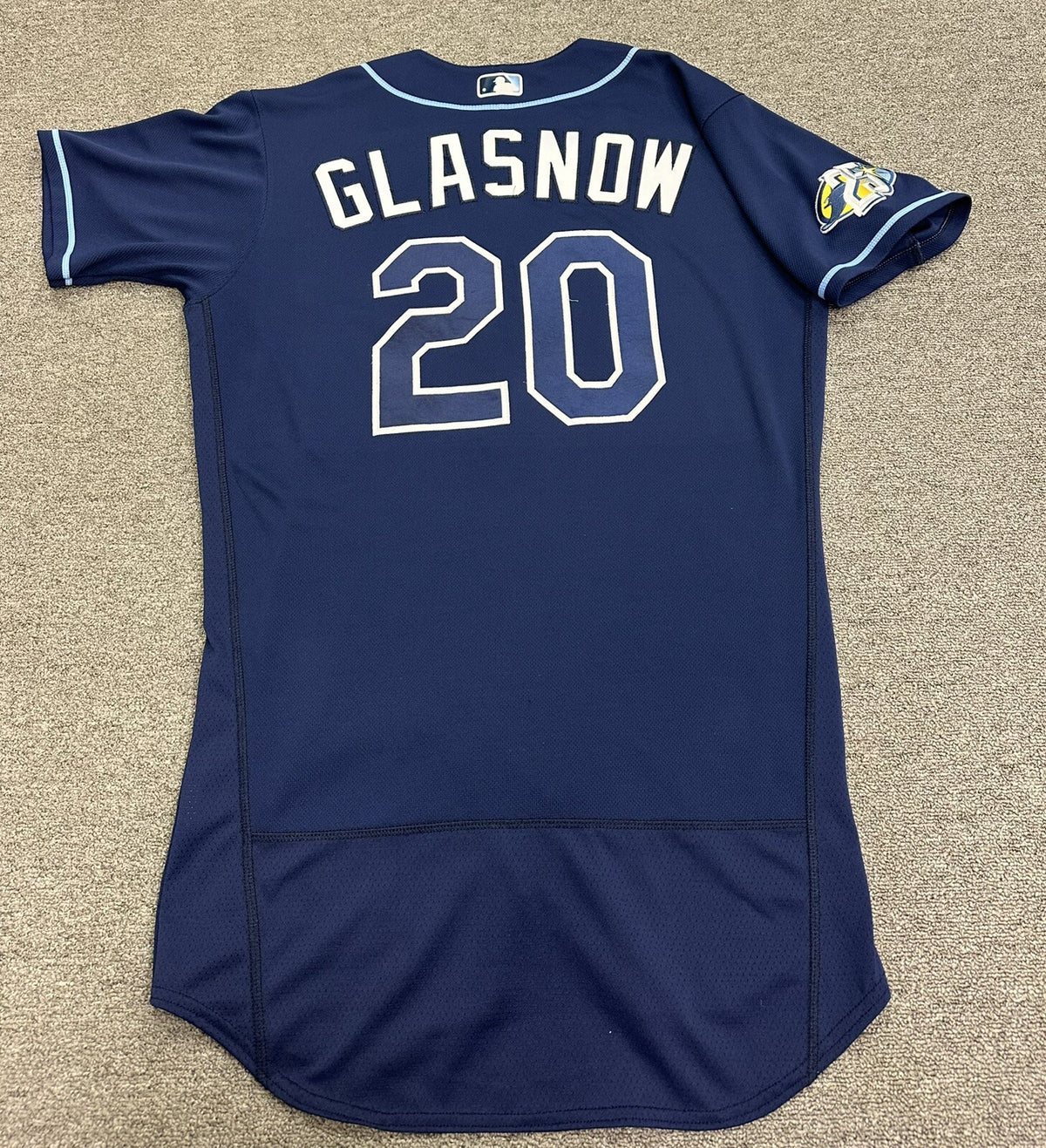 Tyler Glasnow Rays Game Used Worn Jersey 2023 *4 Wins* MLB Auth
