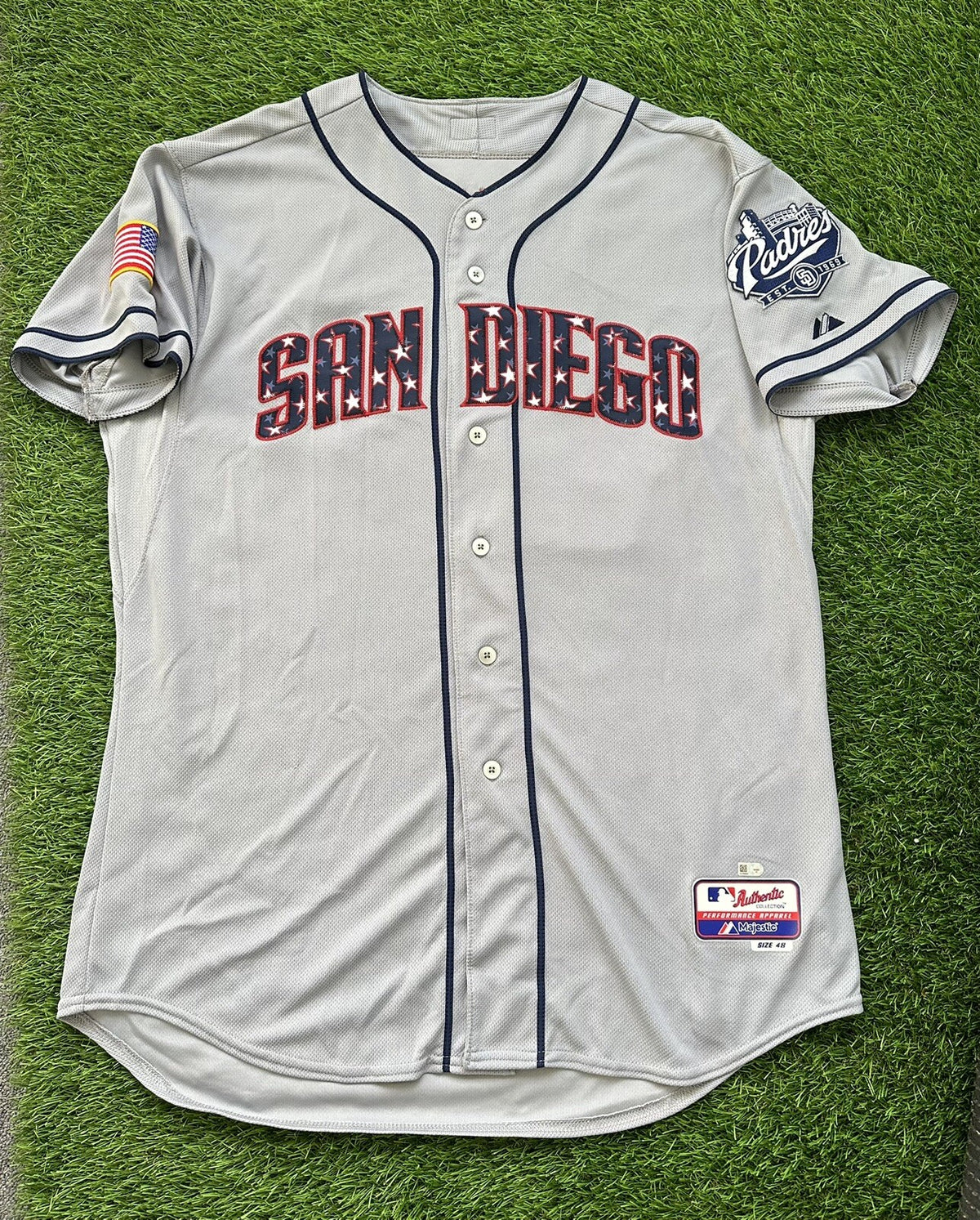 Matt Kemp San Diego Padres Game Used Jersey “July 4, 2015” Signed MLB Auth