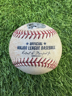 Ozzie Albies Atlanta Braves Signed Baseball NLDS Single 2023 MLB Auth