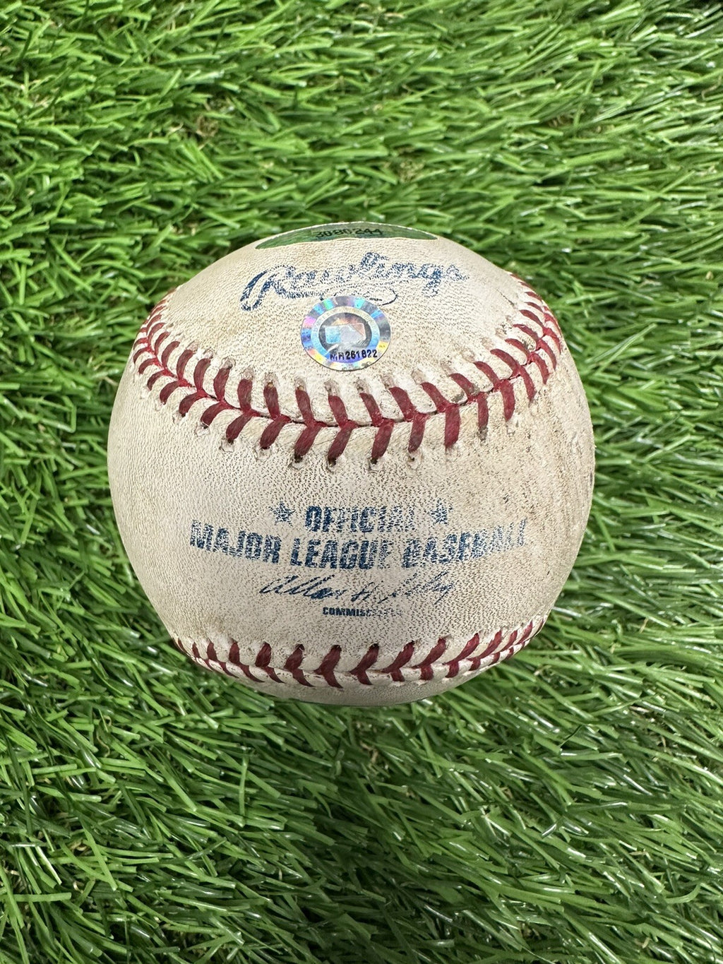 Roger Clemens Astros Game Used Baseball Career Win 312 4/13/04 MLB Auth LOA Auto