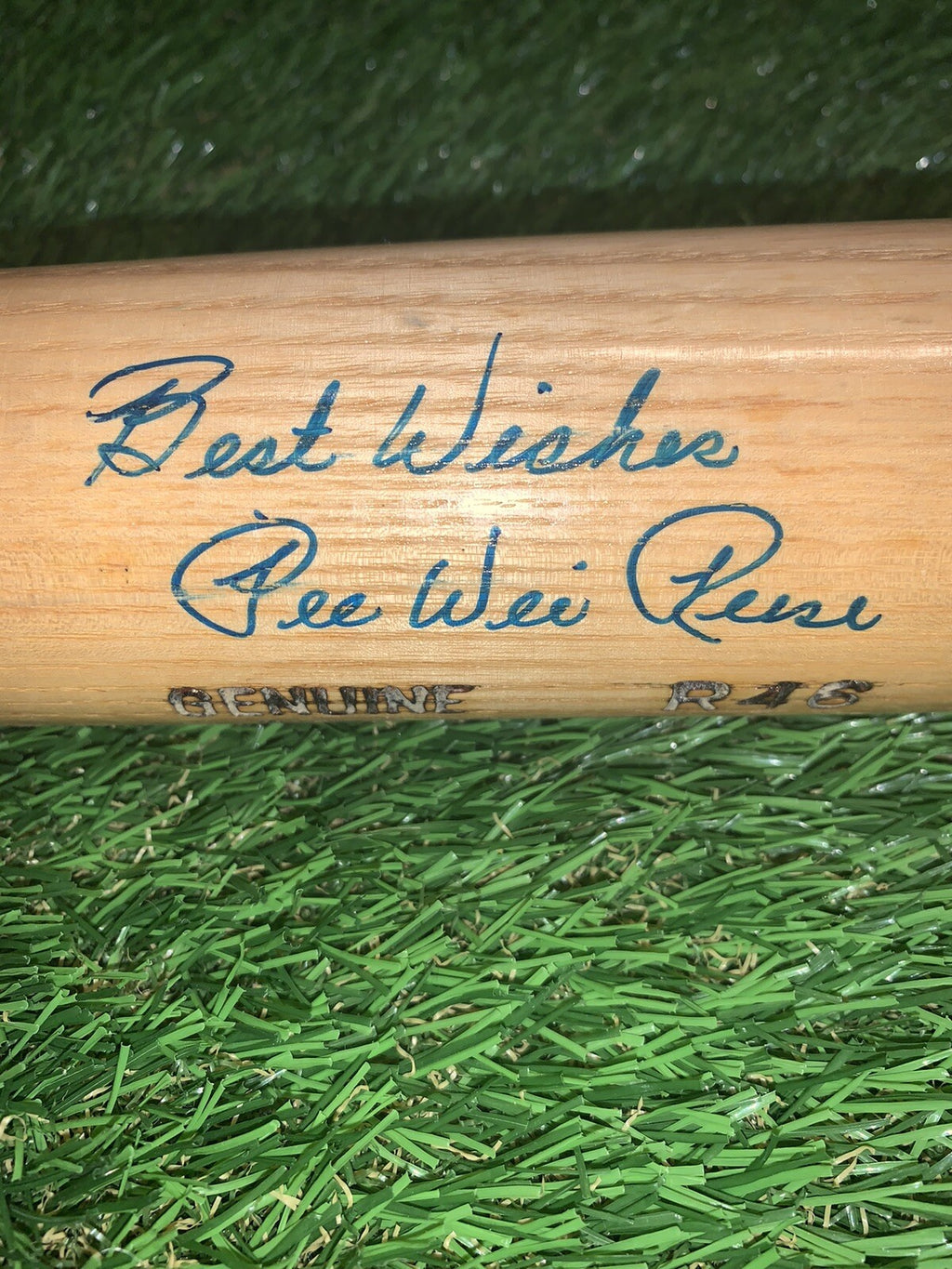 Pee Wee Reese Brooklyn Dodgers Signed Signature Model Bat JSA