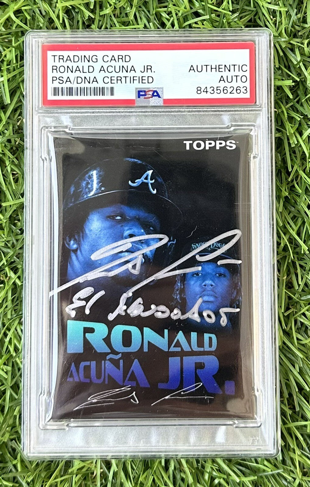 Ronald Acuna Jr. Signed Topps Project 70 #4 Auto PSA Auth “El Abusador”