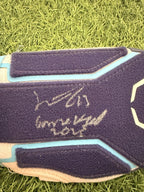 Junior Caminero Game-Used & Signed Inscribed Sliding Mit – 2025 GUG LOA